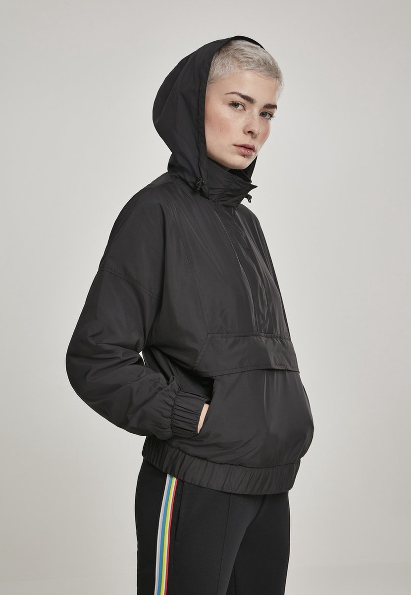 Urban Classics Panel Pullover Jas S Zwart