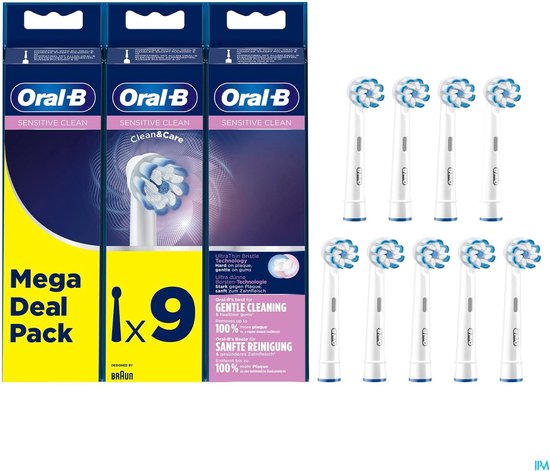 Oral-b Opzetborstels Sensitive Clean 9 Stuks - Oral B