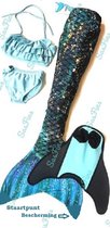 Zeemeermin staart set| Mermaid staart, Bikiniset en Monovin | Emerald Sparkle | 140 | Nieuw model 2024!