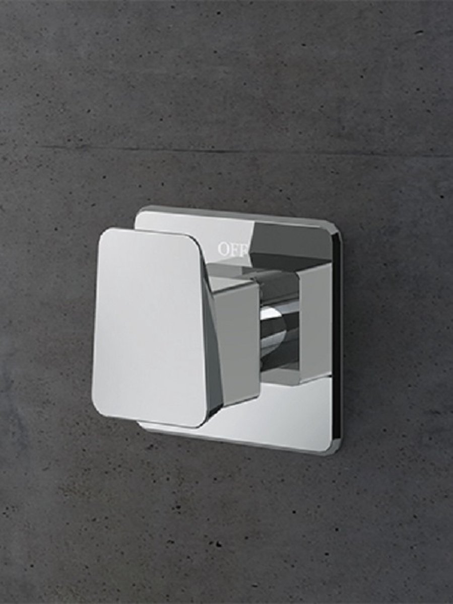 Hotbath Bro BR010CR - afbouedeel - Stopkraan - Chroom - exclusief inbouwdeel