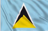 VlagDirect - Saint Lucian vlag - Saint Lucia vlag - 90 x 150 cm