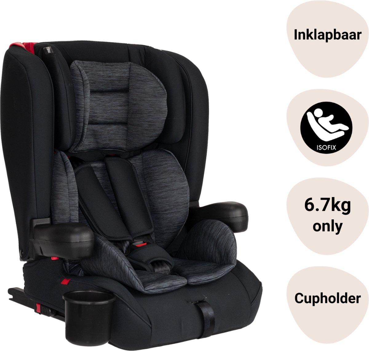 Novi Baby® Morris Go - Autostoel - Zwart - Geschikt van 9-36 kg