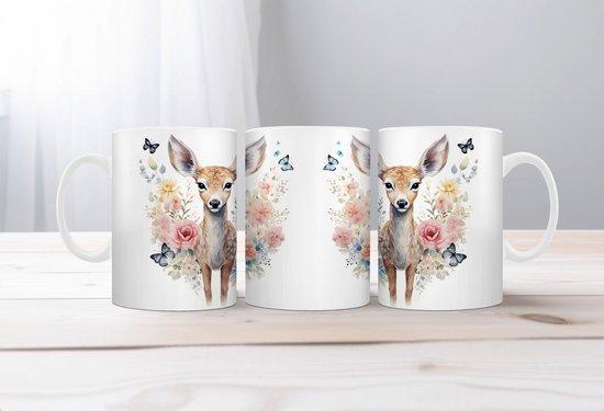 Tasse à café Auqarel Cerf 5