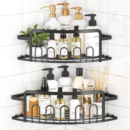 Doucheorganizer Badkamer opbergrek wandgemonteerde douchecaddy, geen