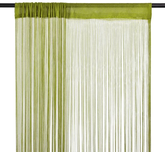 The Living Store Vliegengordijnen Groen - 140 x 250 cm - Makkelijk te snijden - Wasbaar op 30°C