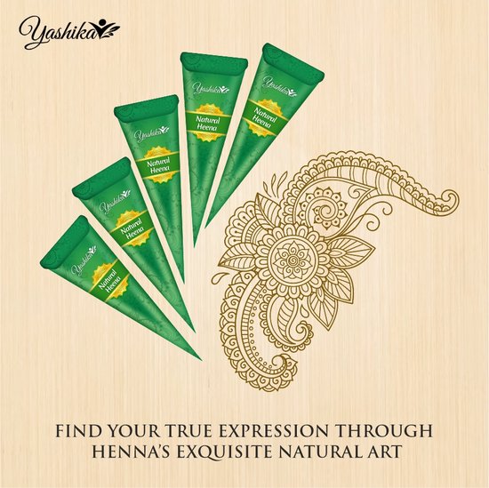 Yashika - 1 Stuk Henna Tattoo - Tijdelijke Tattoo - Festival Tattoos ...