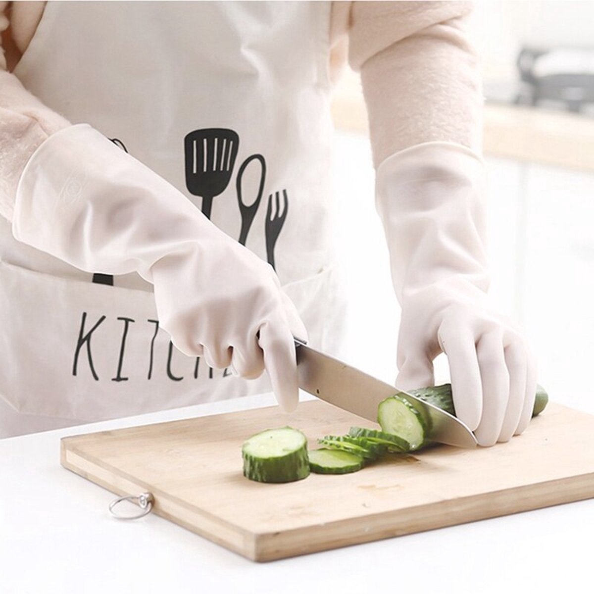 Goedkoopste Waledano® Handschoenen - Waterbestendig - Handschoenen Antislip - Huishoudelijke Handschoenen - Siliconen Afwashandschoenen - Rubberen Handschoenen - 1 Stuk