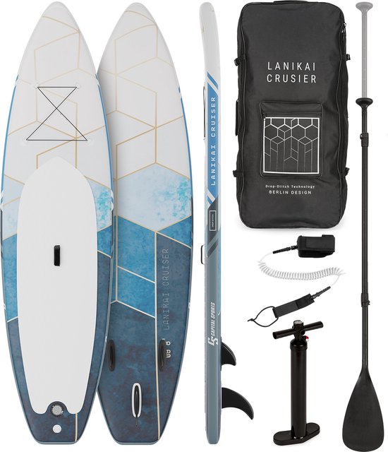 CAPITAL SPORTS Lanikai Cruiser 9.8 - Sup board set - Opblaasbare Paddle Board - 305 x 77 x 10 cm - 100% PVC