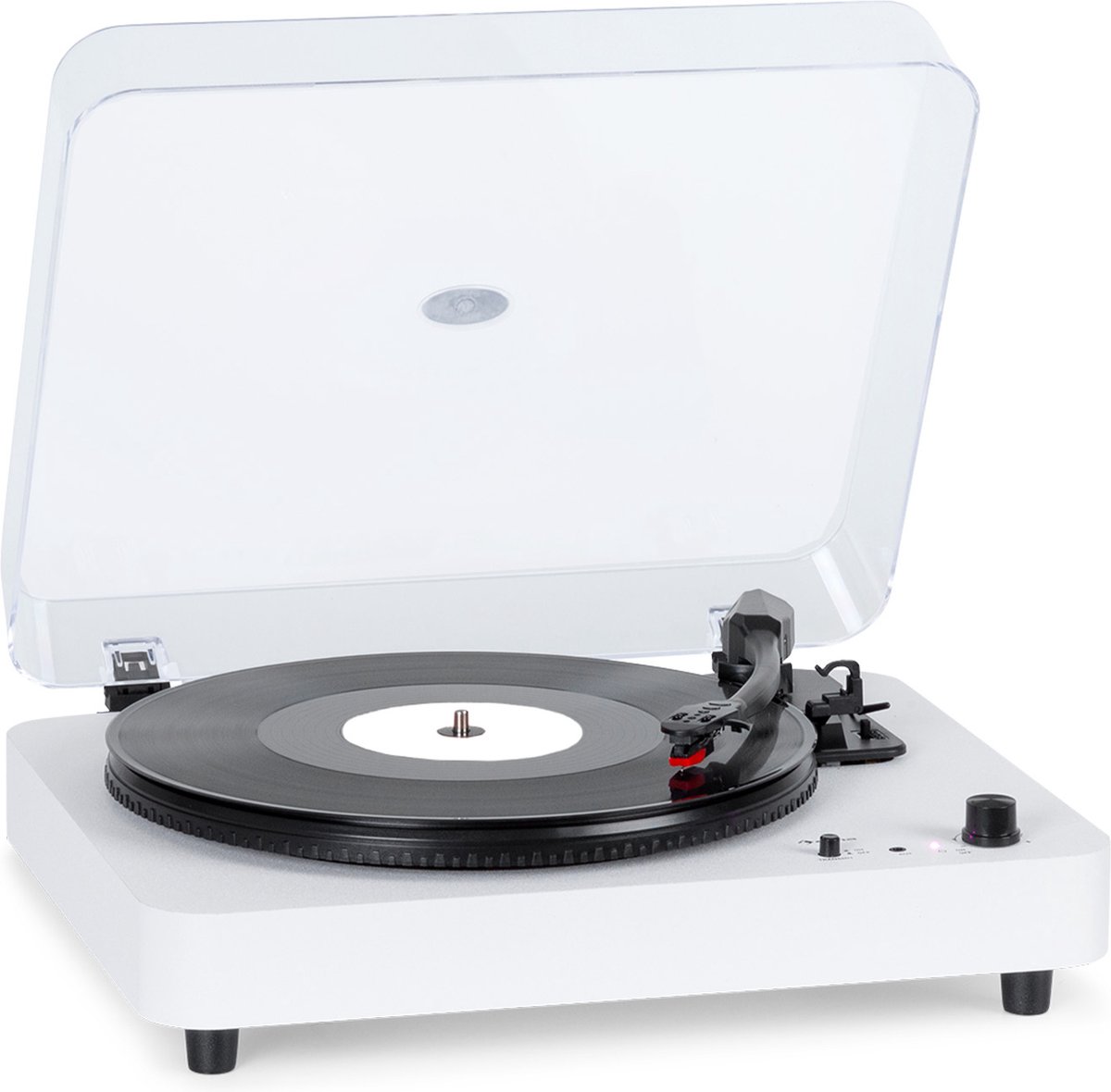 Auna Platine Vinyle Bluetooth, Tourne Disque Vinyle USB avec Haut