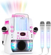Kara Liquida BT pink + Dazzl mic set karaoke-installatie microfoon ledverlichting