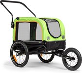 Klarfit Corgi 2-en-1 Dog Trailer & Dog Buggy - Remorque de vélo pour chien adaptée à tous les vélos avec pneus 26-28" - pour les chiens de petite à moyenne taille