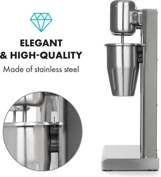 Kraftpaket II Pro dubbele milkshake mixer proteïneshake 160W rvs van Royal Catering — afbeelding 5