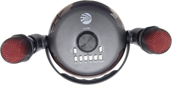 MG Dynamische luidspreker met karaoke SK46 2023 - Draagbare Speaker met LED verlichting en Extra Bass - 15 Watt / 2402hZ - Draadloze Bluetooth Luidspreker - Soundbeat Box van Soundbeat Box — afbeelding 5