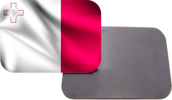 Aimant avec impression | 5x7cm | Cadeau | Aimant de réfrigérateur | Drapeau de Malte
