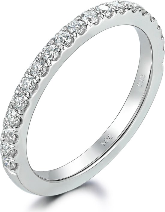 Starlet - Zilveren Moissanite Eternity Ring
