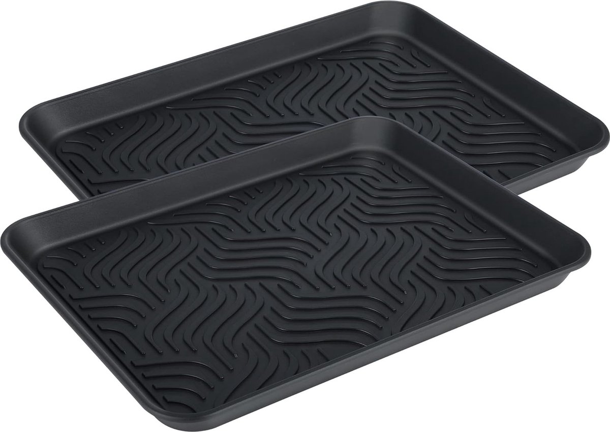 BigDean 3er Set Schuhabtropfschale Schuhablage groß - Abtropfschale für