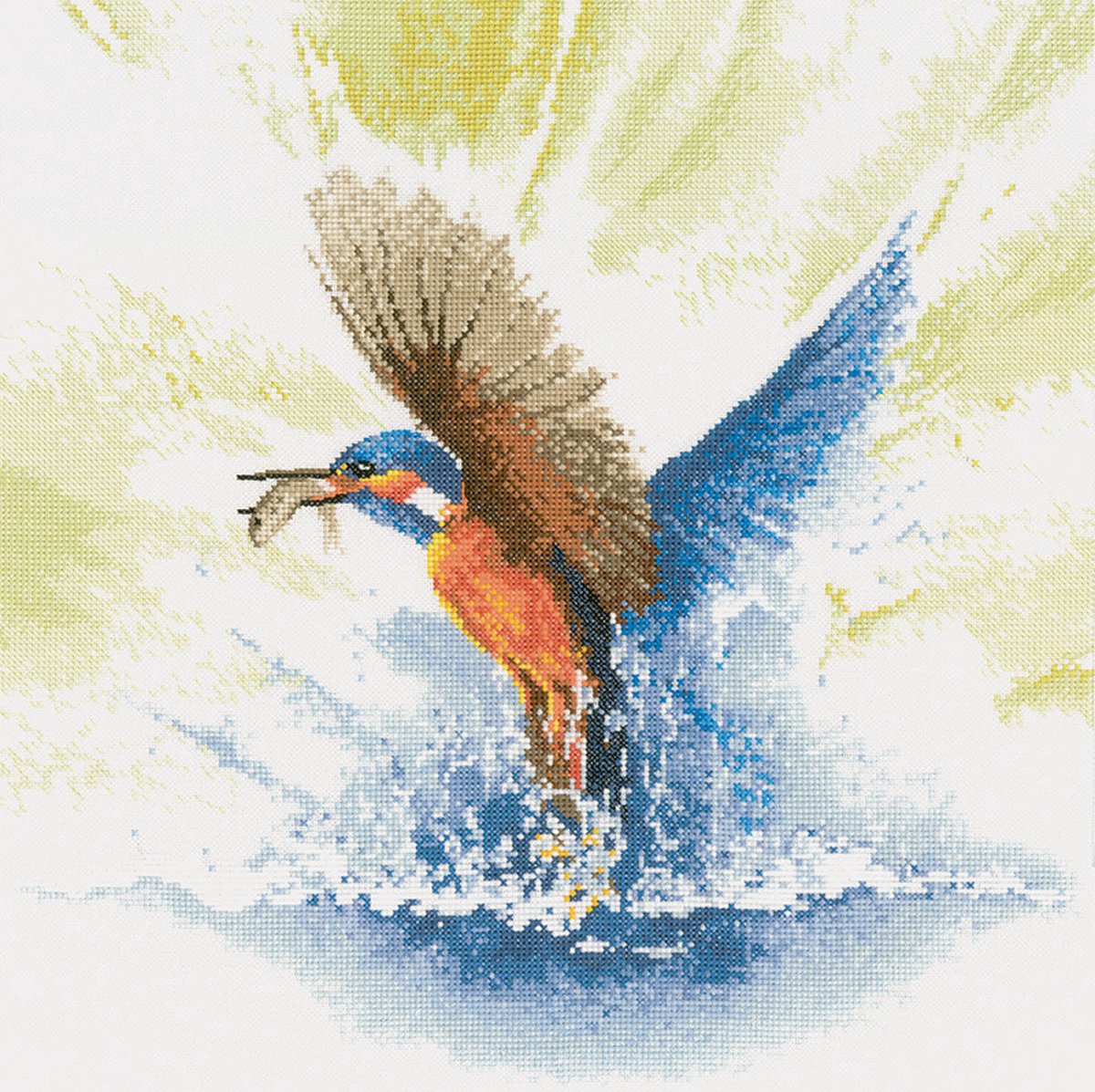Heritage Crafts Kingflisher in Flight borduren (pakket) 482A