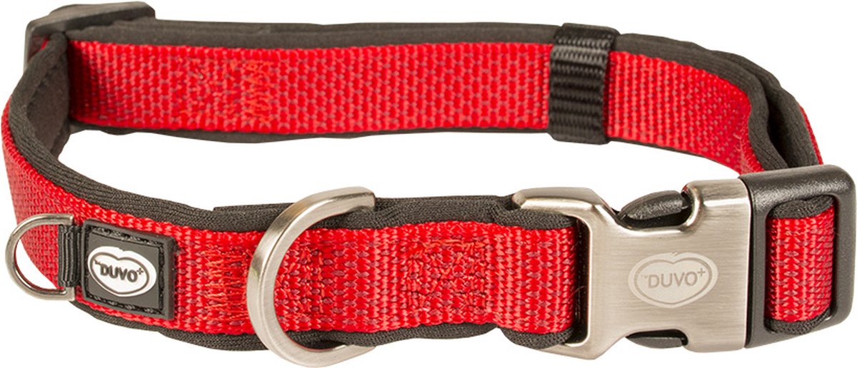 Duvo+ North Halsband Nylon Rood S 20-35cm/15mm