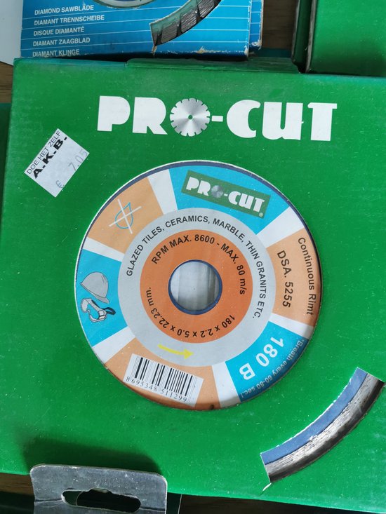 Diamantzaagblad Professioneel 125mm Tegels profi , voor tegels, keramiek, dunne graniet, marmer