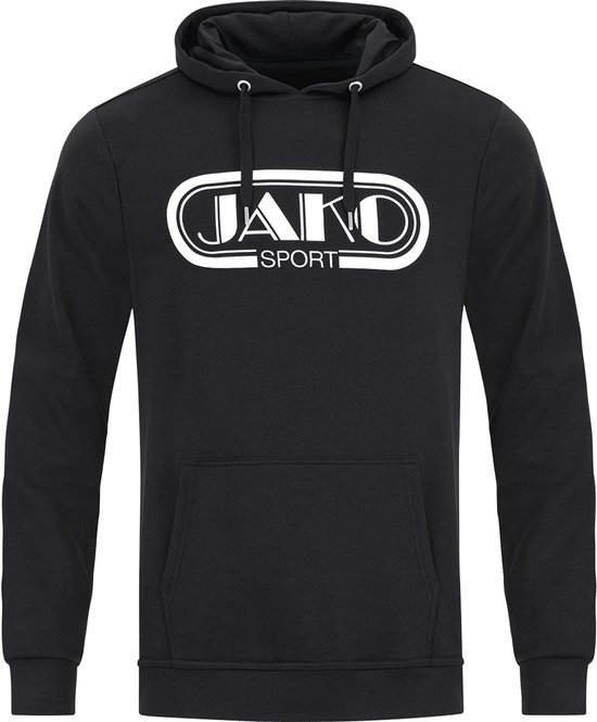 Jako Retro Sweater Met Kap Heren - Zwart | Maat: 4XL