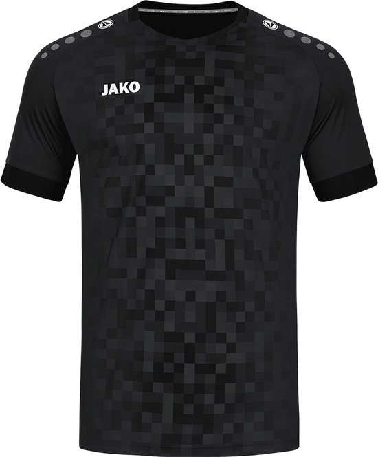 JAKO Shirt Pixel Korte Mouwen Zwart Maat S