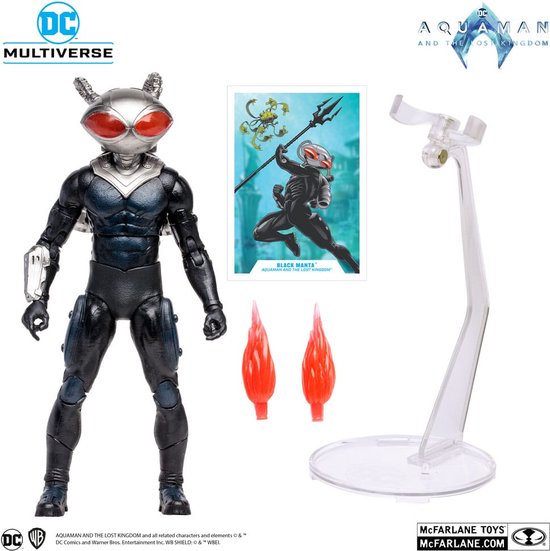 Foto: Aquaman and the lost kingdom dc multiverse action figure black manta 18 cm