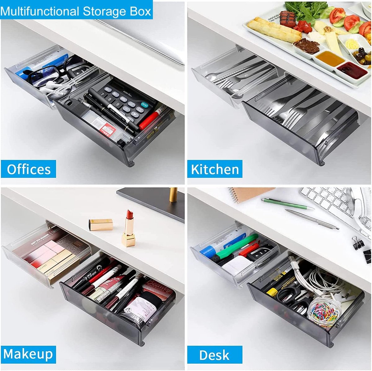 Lade voor onder bureau PL-1, wit