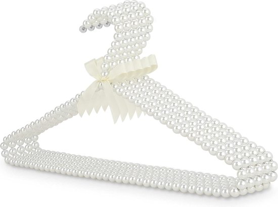 Paquet de 5 cintres en perles de perles, cintres en plastique pour  vêtements élégants,... | bol.com