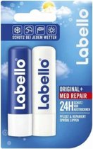 Labello Original & Med Repair Lippenbalsem - 2 x 5.5 ml - Lipbalsem Speciaal voor droge en gebarsten lippen - Lipbalsem - Lipbalm - Lipverzorging