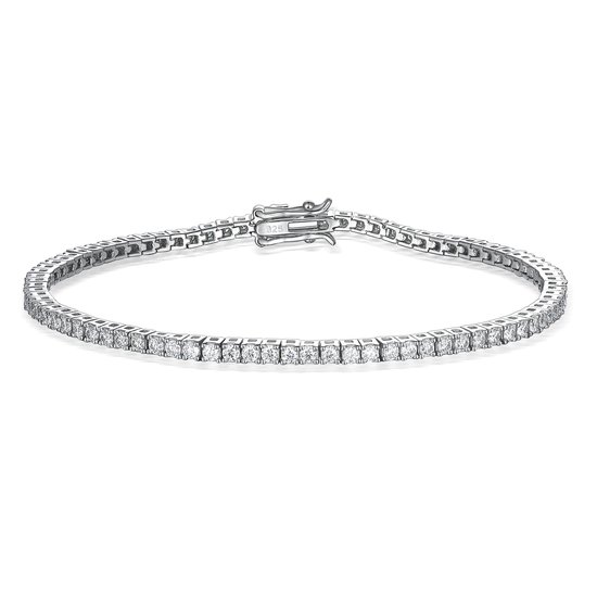 Solaris - Zilveren Moissanite Tennis Armband - 0.035