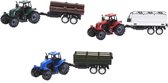 Free&Easy - Tractor met Trailer- 43 x 10 x 12 cm (lxbxh) - LET OP: Deze tractor-set wordt assorti uitgeleverd. Dit betekend dat u niet vooraf kunt bepalen welke set u zult ontvangen !!