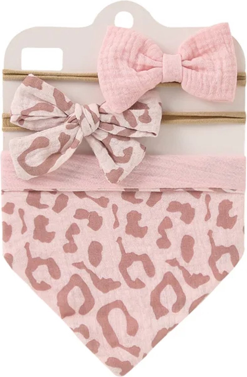 Goedkoopste zeverslab - bandana - baby - haarband - set - cadeau - origineel - kraamcadeau - feestdagen - geboorte