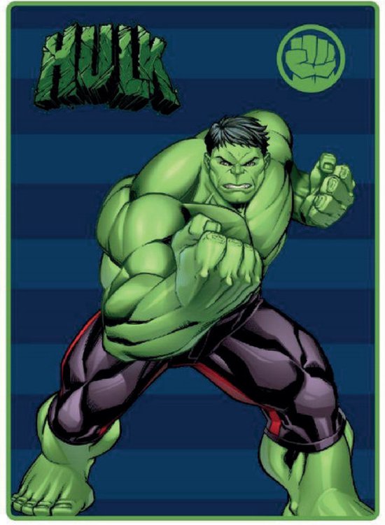 The Avengers - Hulk - Couverture polaire - Plaid - 100x140 Cm - Polyester.
