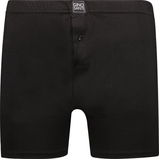 Gino Santi Klassieke zwarte boxershort 100% katoen Maat L
