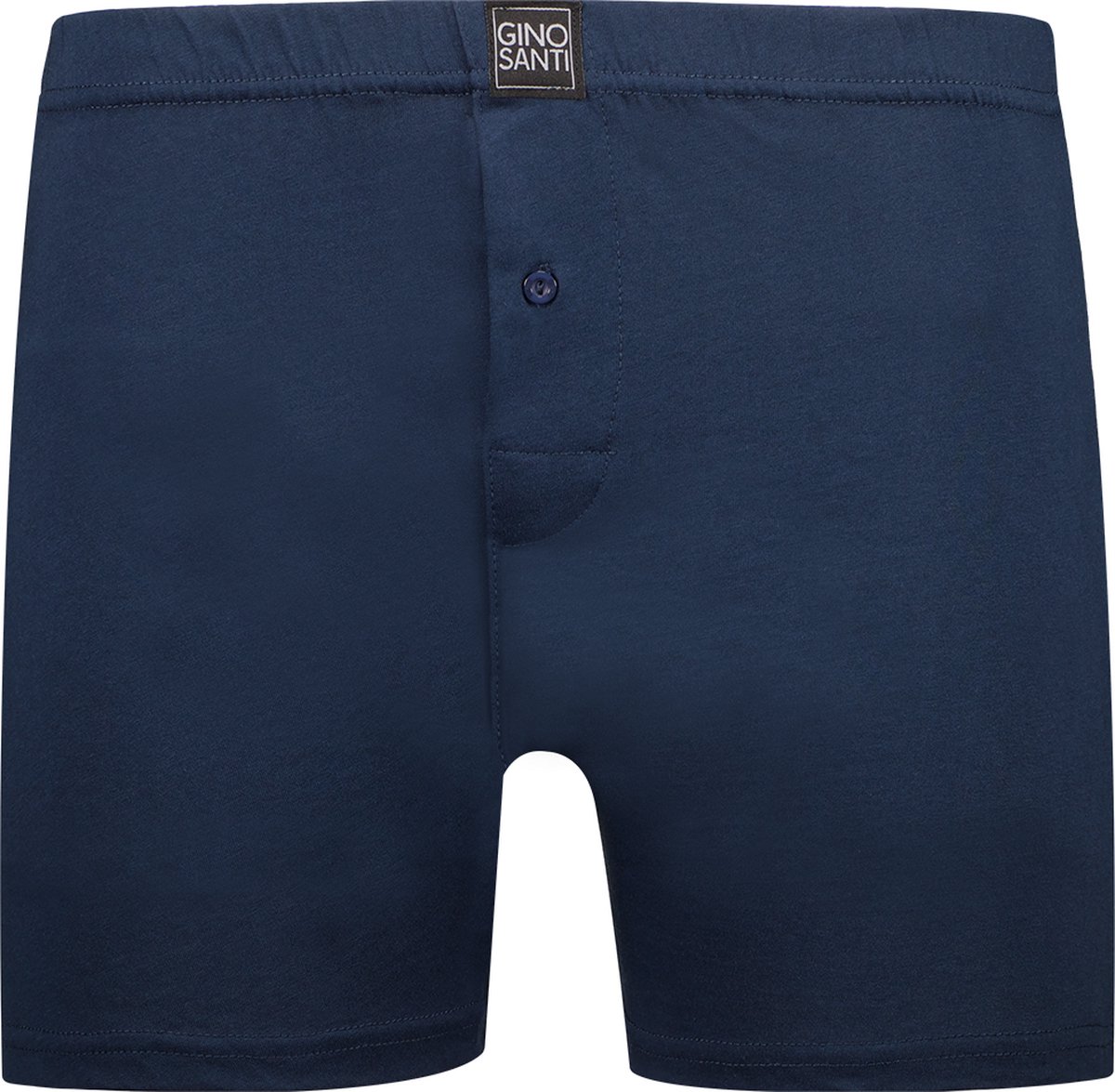 Gino Santi Klassieke navy blauwe boxershort 100% katoen Maat M