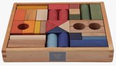 Blocs dans un plateau - 30 pièces Rainbow - blocs pour enfants - speelgoed - jouets en bois - cadeau