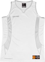 Spalding Jam Basketbalshirt Dames - Wit / Zilver | Maat: XL