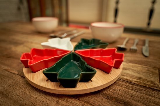 MamboCat 2-delige set kerstdroom serveerschalen 25,5 cm I 1,3 l I