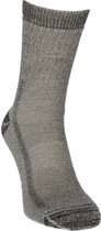Lot de 2 chaussettes de randonnée en laine mérinos avec doublure en éponge S7 - Unisexe - Gris - Taille 35-38