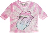 The Rolling Stones - Pink Gradient Tongue Crop top - M - Roze