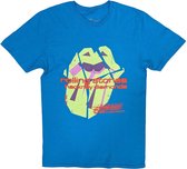 The Rolling Stones - Hackney Diamonds Neon Tongue Heren T-shirt - S - Blauw