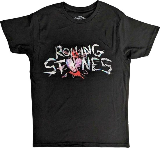 The Rolling Stones - Hackney Diamonds Glass Logo Heren T-shirt - M - Zwart