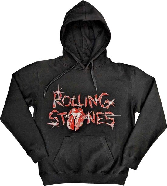 The Rolling Stones - Sweat à capuche/pull avec logo en verre Hackney Diamonds - 2XL - Zwart