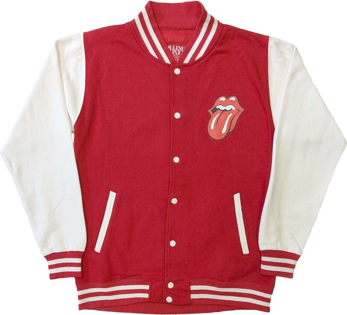 The Rolling Stones - Classic Tongue Varsity jacket - S - Rood/Wit
