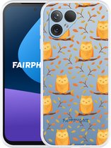 Cazy Hoesje geschikt voor Fairphone 5 Cute Owls
