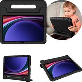 iMoshion Tablet Hoes Kinderen Geschikt voor Samsung Galaxy Tab S9 FE / Tab S9 - iMoshion Kidsproof Backcover met handvat - Zwart