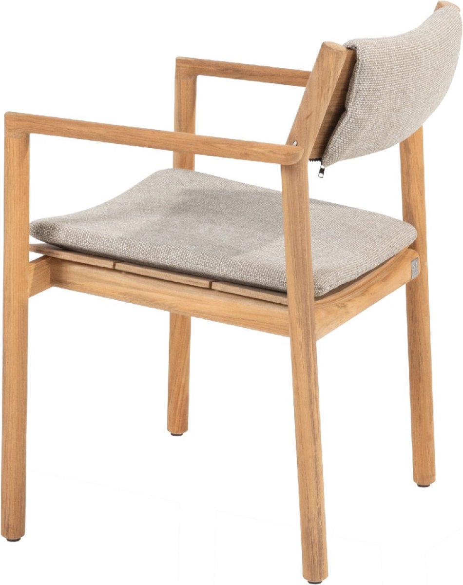 4 Seasons Outdoor Levi chaise de jardin empilable dining - teck