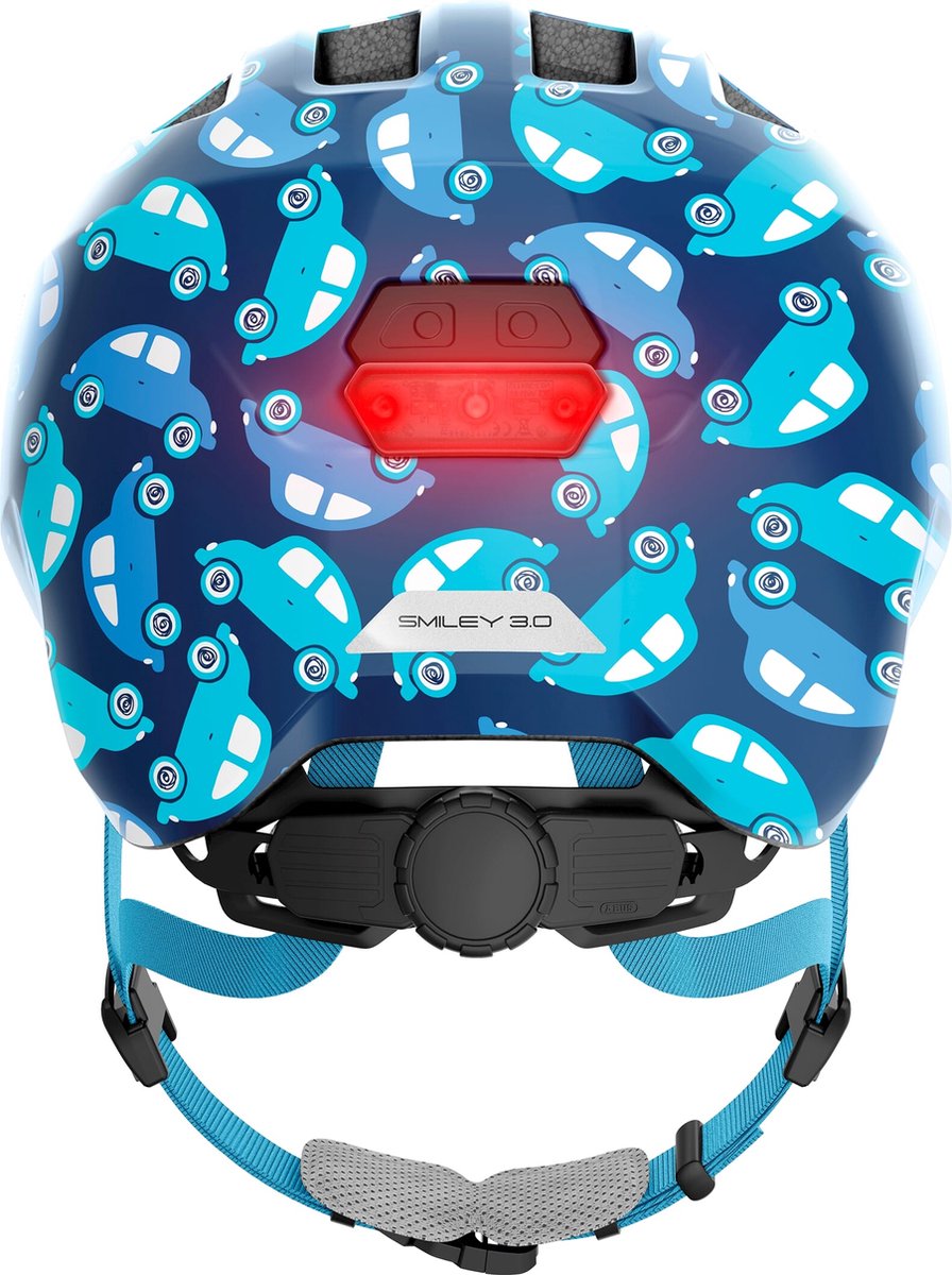 Abus Kinderhelm Smiley 3.0 S LED Blue Car