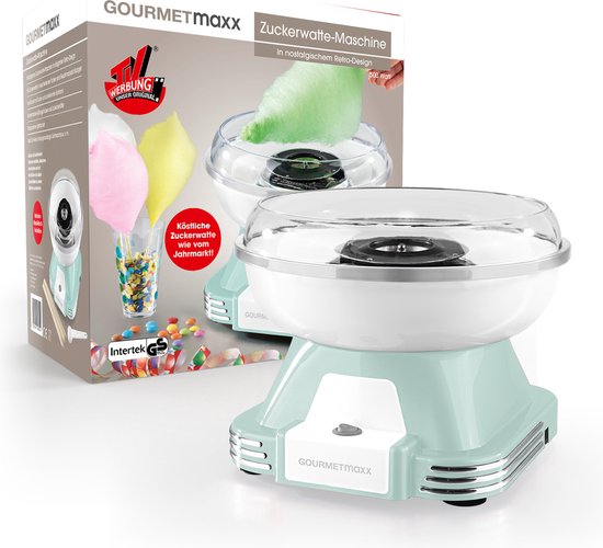 GOURMETmaxx Suikerspinmachine - munt/wit — afbeelding 5