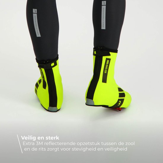 BBB Cycling HeavyDuty Fiets Overschoenen Wielrennen & Mountainbike - Overschoenen Fiets - Thermo en Waterafstotend - Neon Geel - Maat 39/40 - BWS-02B van BBB Cycling — afbeelding 3